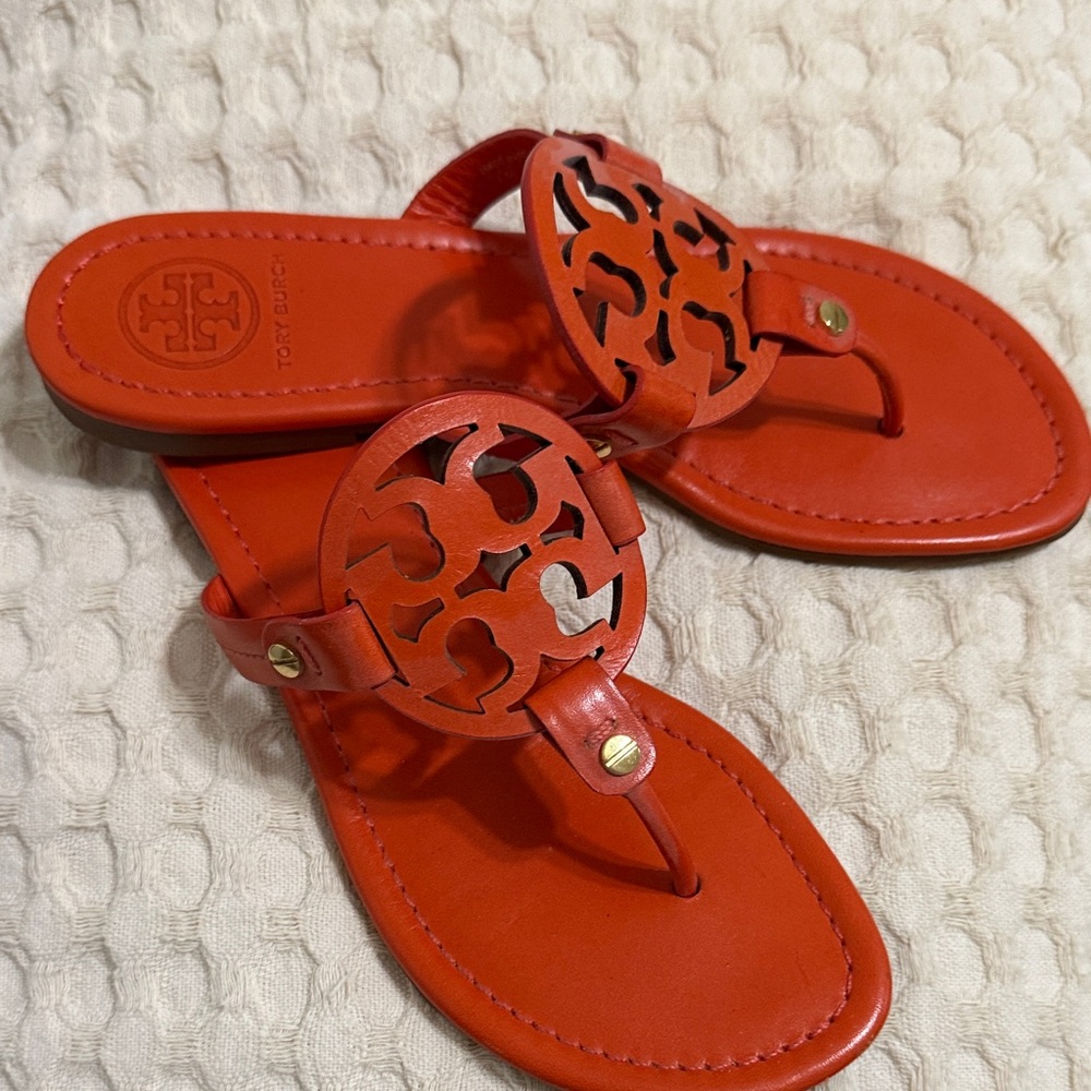 Tory Burch Women's Bright Orange Sandals
